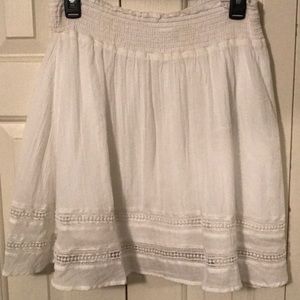 Simple white skirt